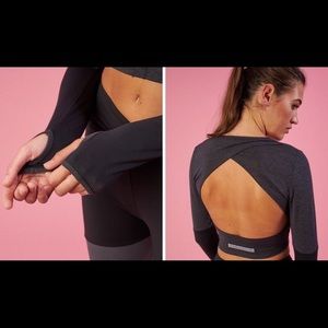 Gymshark Nikki B “DROP BACK CROP TOP”